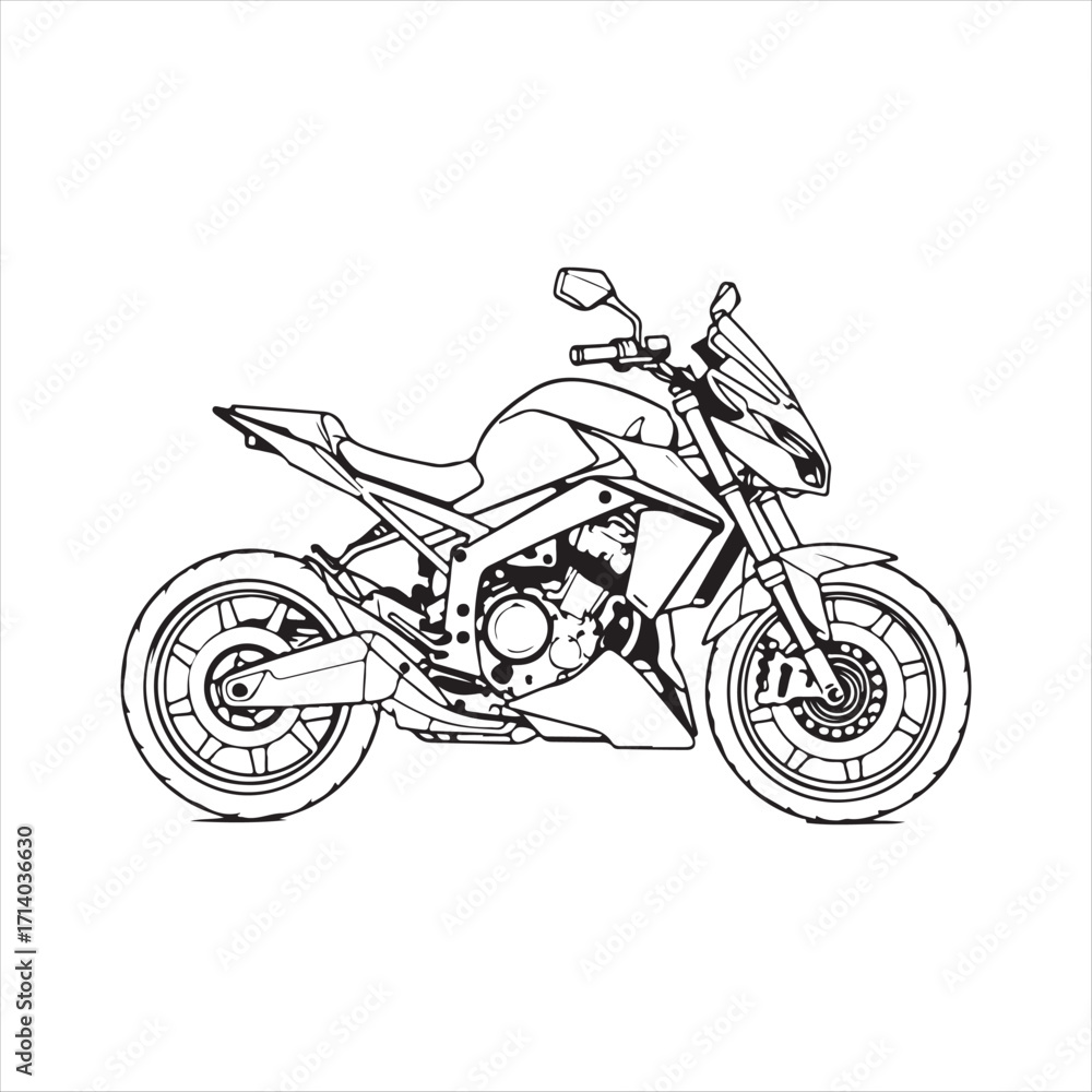 Obraz premium motorcycle vector illustration