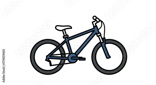 Blue bicycle, a twowheeled vehicle propelled by pedals, used for transportation, recreation, and exercise, promoting a healthy lifestyle