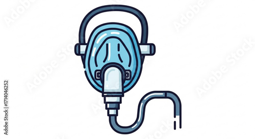 Medical oxygen mask respiratory therapy breathing apparatus for healthcare and emergency use