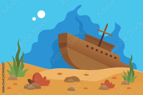 ship in the sea