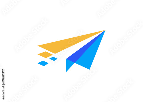 Abstract Letter A Logo. Flat Vector Logo Design Template Element.