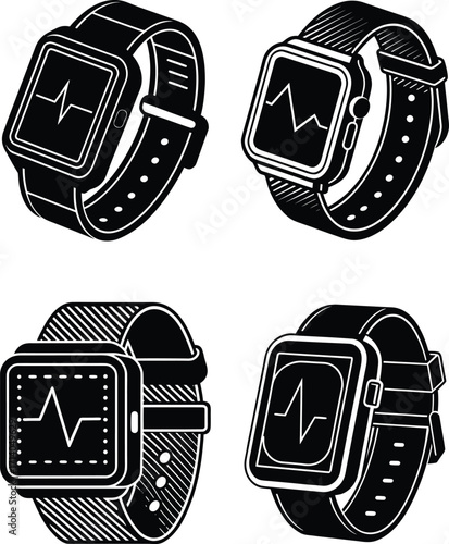 Fitness-smartwatch-illustration--colorful-strap
