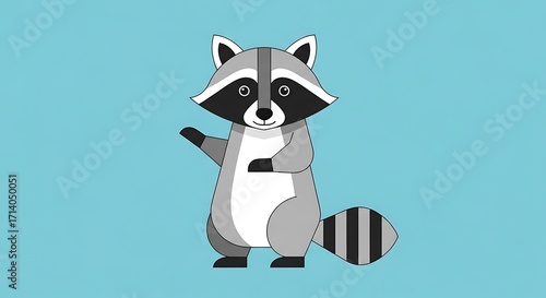 Raccoon Illustration.