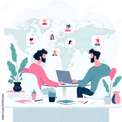 business woman with laptop