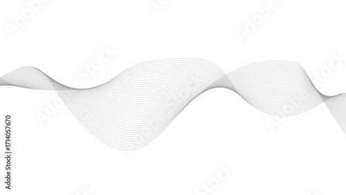Abstract wave element for design. Digital frequency track equalizer. Stylized line art background. Vector illustration. 