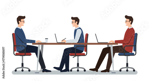 Office team collaboration with diverse professionals at modern workspace