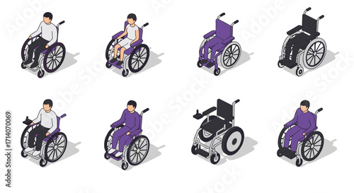 Isometric wheelchair variety with diverse users in adaptive fashion