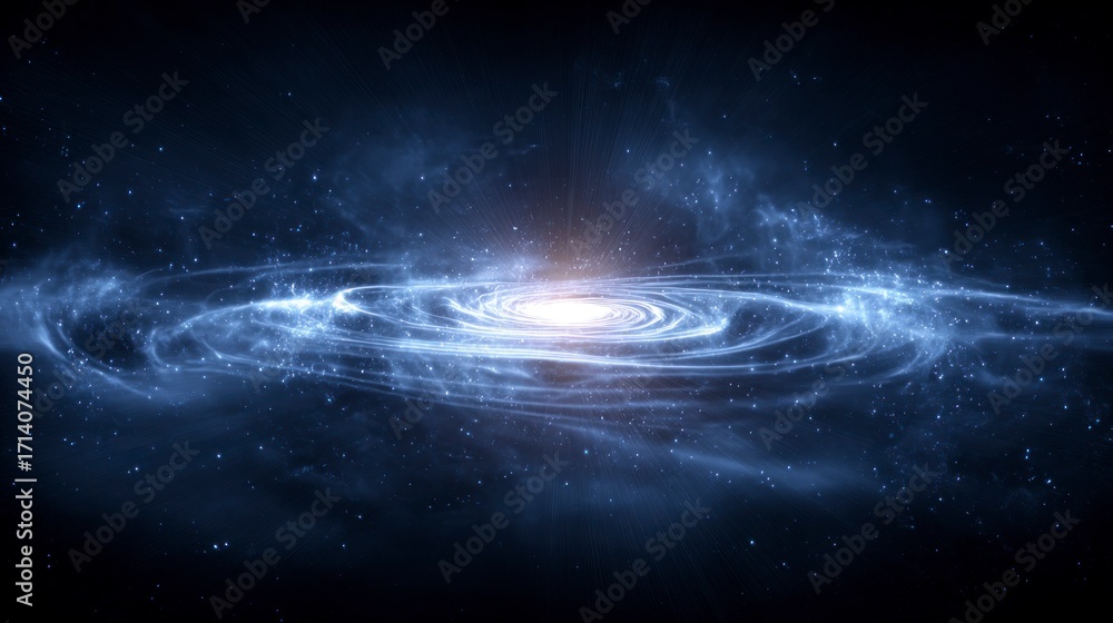 Fototapeta premium Spiral galaxy in space