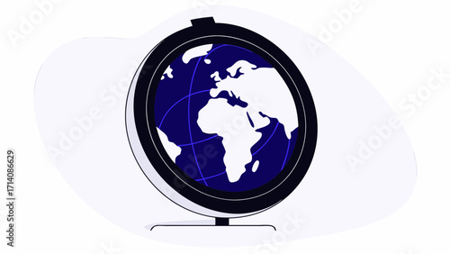 icon ocean planet render 3d mainland isolated science earth green travel education globe world map cartoon and graphic with for environment or school recycle sphere design element 25741958 1