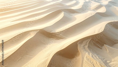 Fototapeta Naklejka Na Ścianę i Meble -  Single Footprint in Soft Sand Dunes at Sunrise