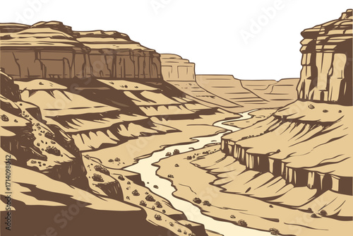 landscape of the mountains