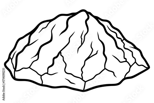 vector illustration of a granite