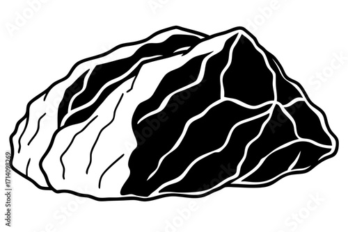 vector illustration of a granite