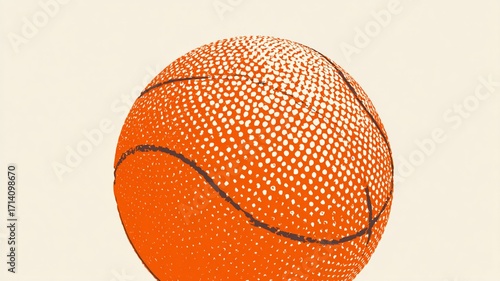 Vector Illustration of a basketball