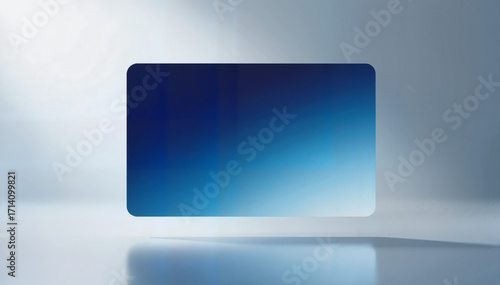 Blue gradient rectangle abstract design