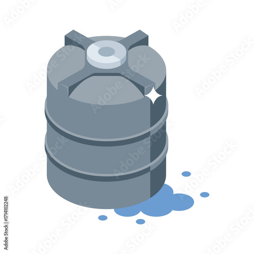 Handy 3d style icon of compact servo motor