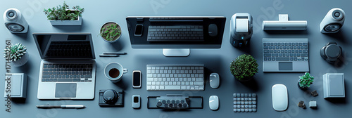 Isometric icons of computers and liaisons. Great for digital solutions.