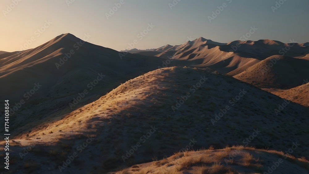 Fototapeta premium Mountain ridges at sunset