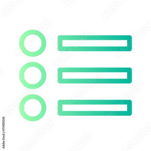 list gradient icon