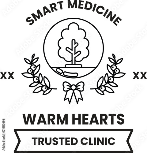A logo for a trusted clinic called Warm Hearts