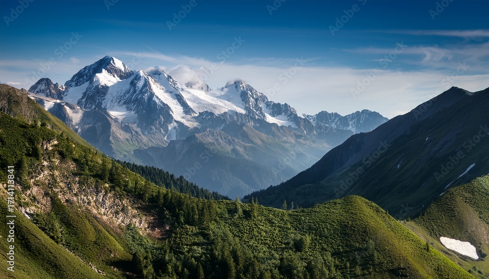 Fototapeta premium Misty Mountain Range 1