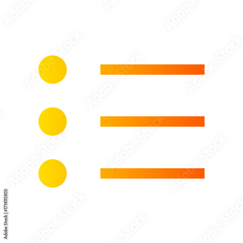 list gradient icon