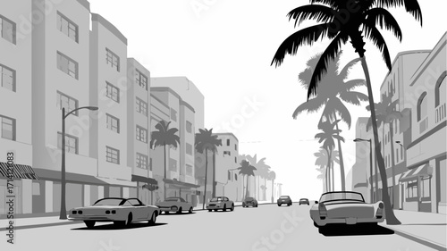 Miami Street Scene