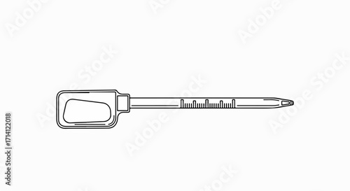 Pen injector, a simple device for diabetes treatment to deliver medicine. Simple device for diabetes treatment is shown,