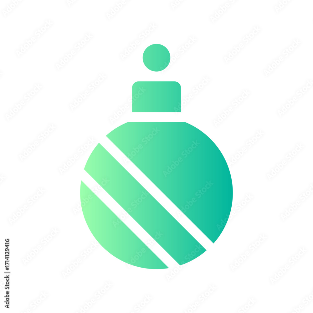 Fototapeta premium bauble gradient icon