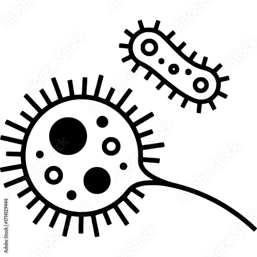 Bacteria and Germs Icon