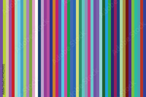 Vibrant color palette illustration with vertical stripes of different hues