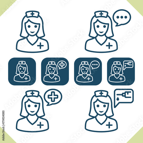 Medical Staff Icons