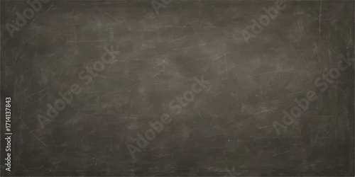 Vintage black chalkboard with grunge texture and chalk marks
