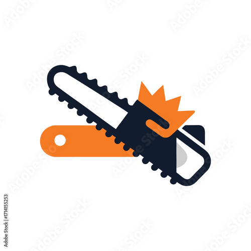 circular saw isolated on white