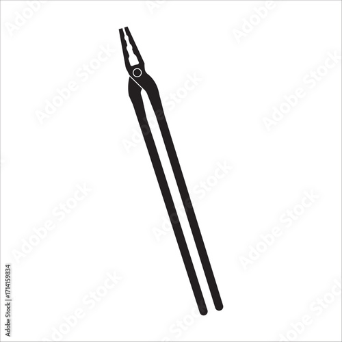 Blacksmiths clamping tool icon