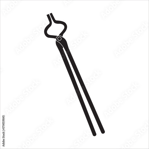 Blacksmiths clamping tool icon