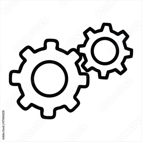 setting icon vector