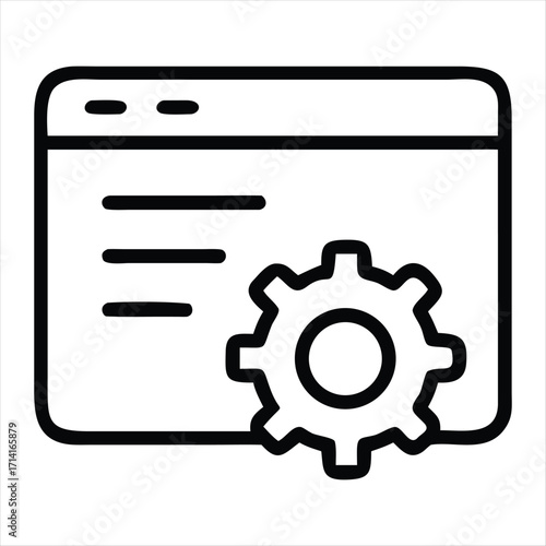 setting icon vector
