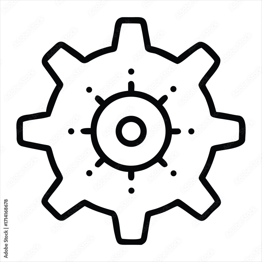 Obraz premium setting icon vector