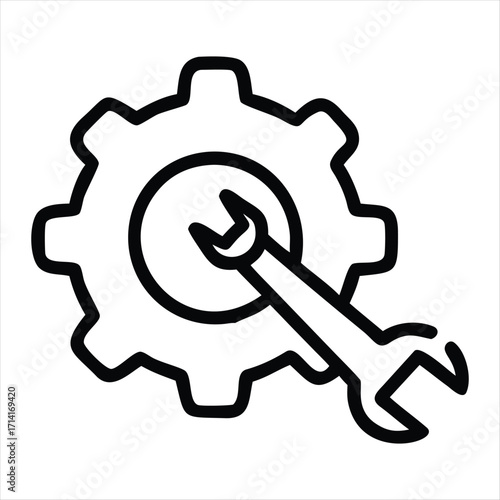 setting icon vector