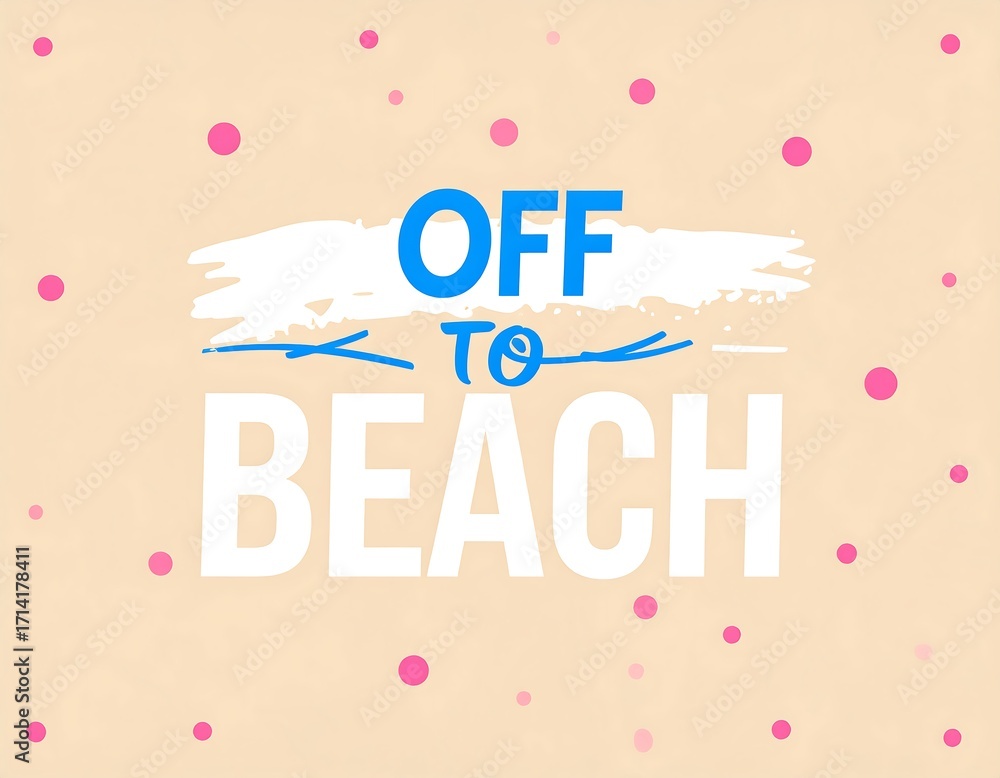 Fototapeta premium Beach vacation poster