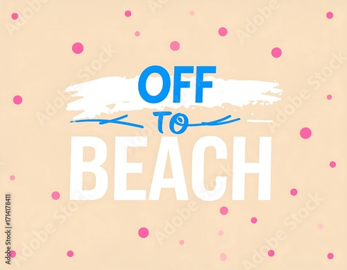 Beach vacation poster