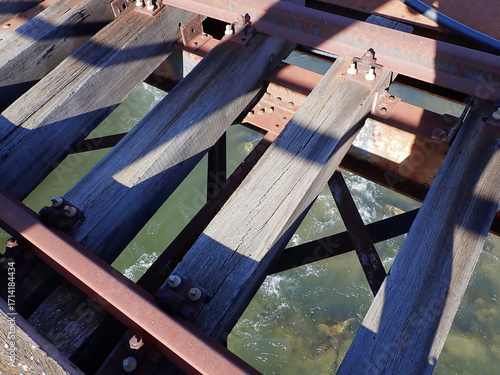Old train bridge in North Greece
