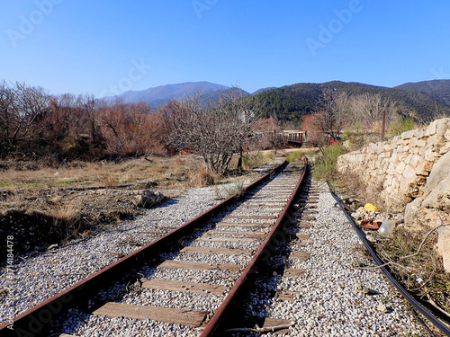 Old train bridge in North Greece