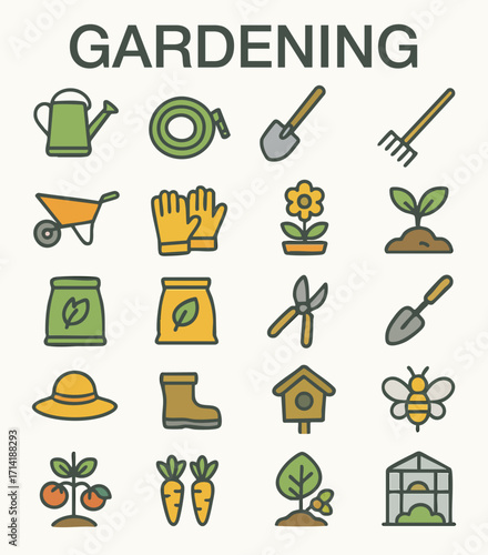 Gardening and Agriculture Icons
