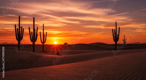 Desert Rider Sunset. (1)