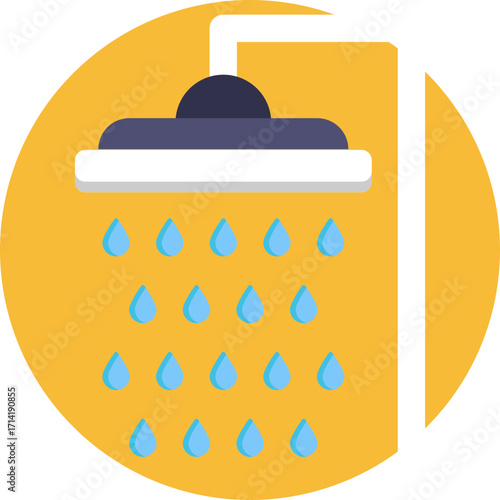 Represents the shower facilities available for gym members after workouts.