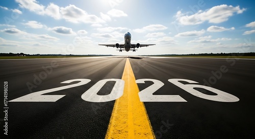 Aircraft airplane aviation runway travel flight transportation sky future goal destination vision