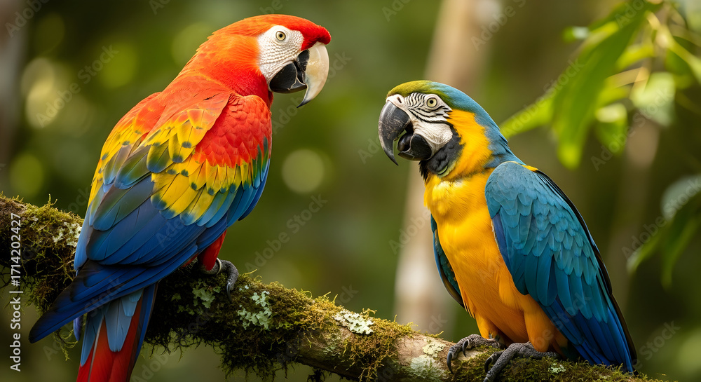 Obraz premium blue and yellow macaw