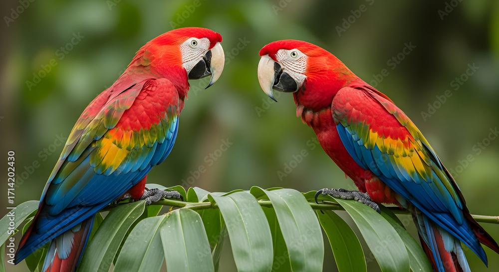 Fototapeta premium red and yellow macaw